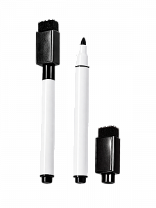 Маркеры черные на водной основе с магнитом и губкой для магнитной доски, набор 8 шт Орбита OT-OCL01